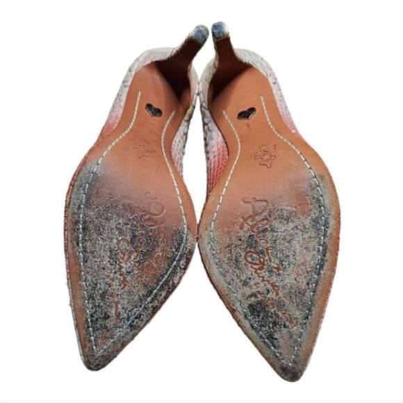 Alice & Olivia Dina Ombre Pink Scaled Pumps size 8.5 - Picture 7 of 10